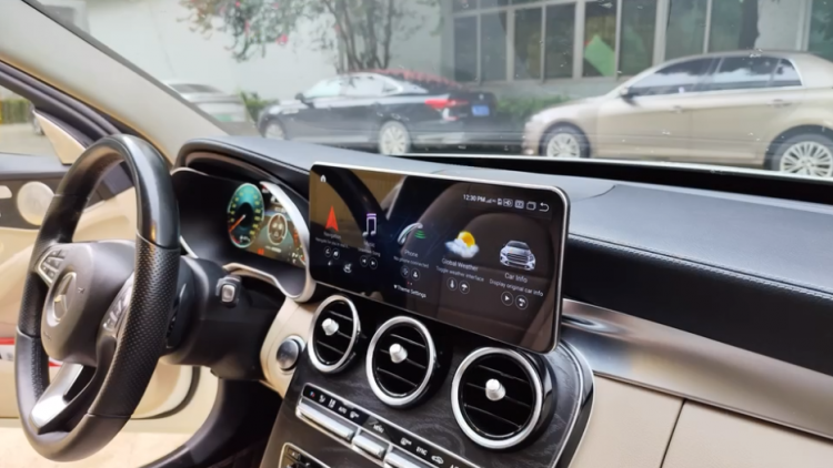 12,3" Digitaler Tacho + Android 14 CarPlay Display NTG5 C-Klasse W205 NTG5.5